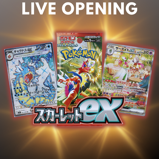 Scarlet EX Japanese Booster Pack Tiktok Live Opening