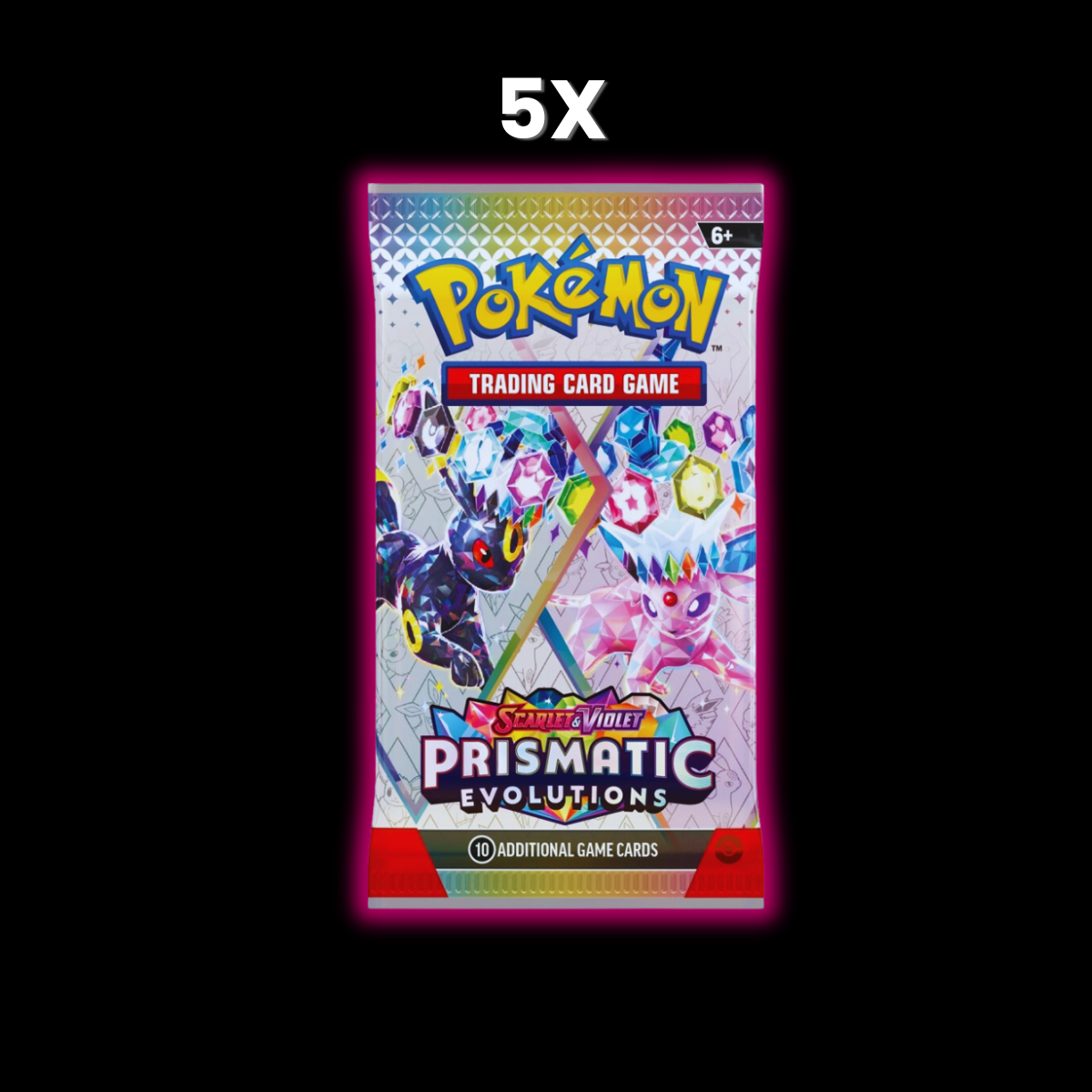 5x Prismatic Evolutions Booster Packs