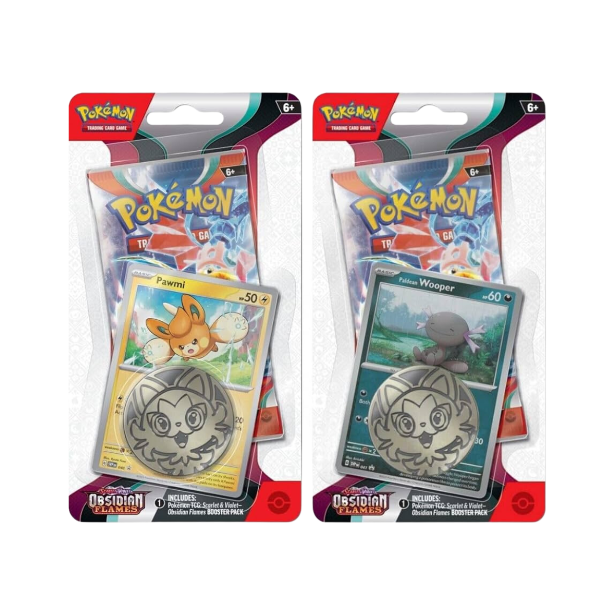 Pokemon Obsidian Flames Checklane Blister x2