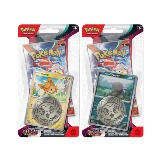 Pokemon Obsidian Flames Checklane Blister x2