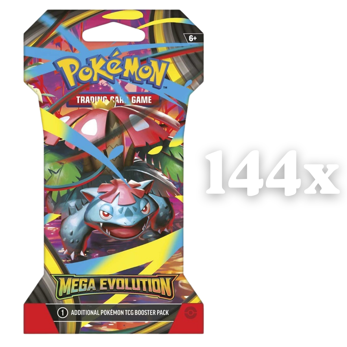 Pokemon Mega Evolution Sleeved Booster Pack Case of 144