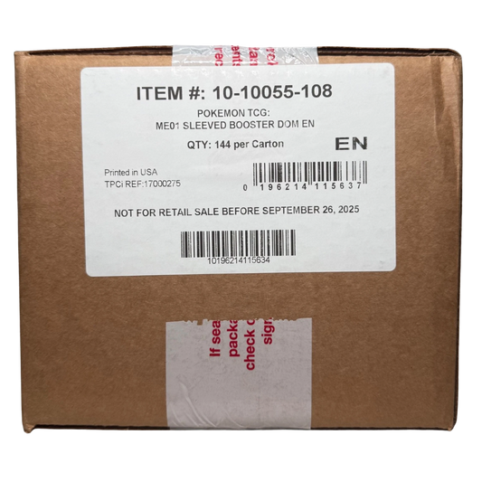 Pokemon Mega Evolution Sleeved Booster Pack Case of 144
