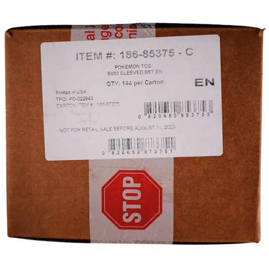 Pokemon Obsidian Flames Sleeved Booster Case 144ct